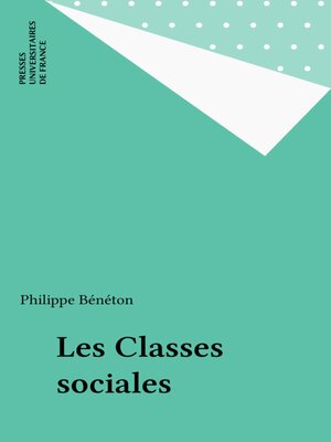 cover image of Les Classes sociales